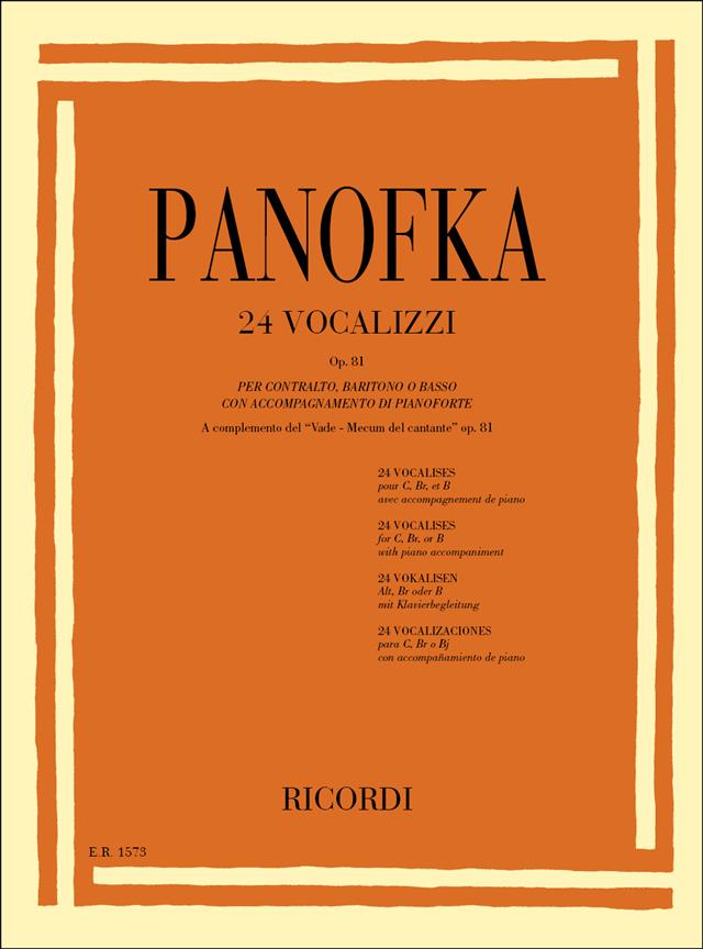 24 Vocalizzi Op. 81 - Accompagnamento Di Pianoforte - klavír a zpěv